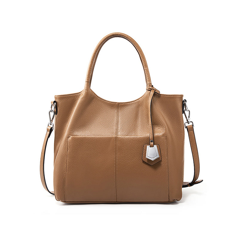 Genuine leather bag women's shoulder bag large capacity tote bag middle-aged mother bag messenger bag