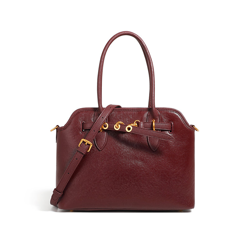 Genuine leather large capacity shoulder underarm bag niche retro versatile handbag crossbody bag