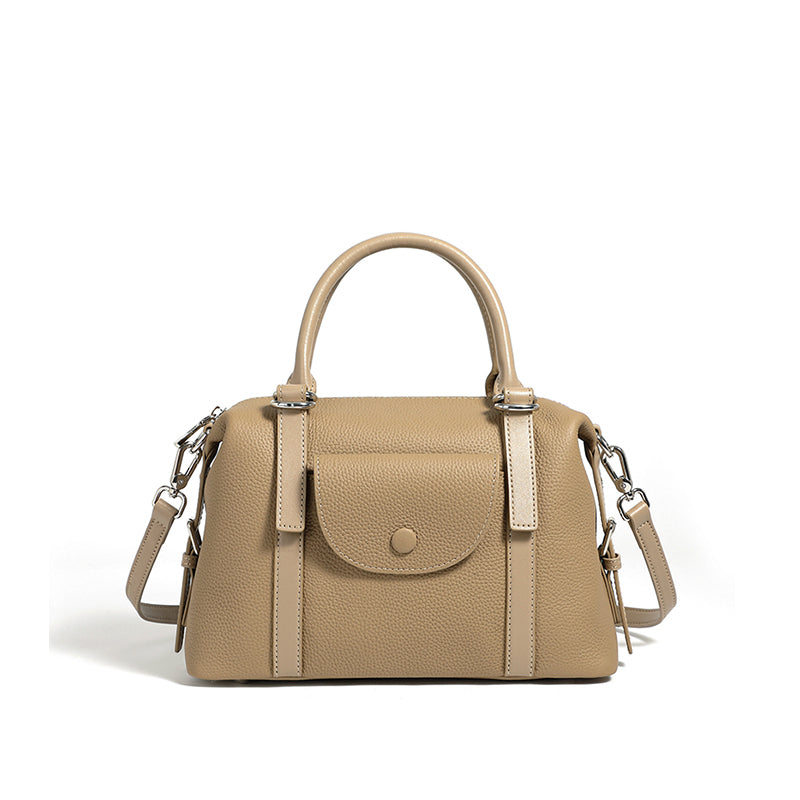 Genuine leather versatile handbag fashionable light luxury shoulder crossbody bag