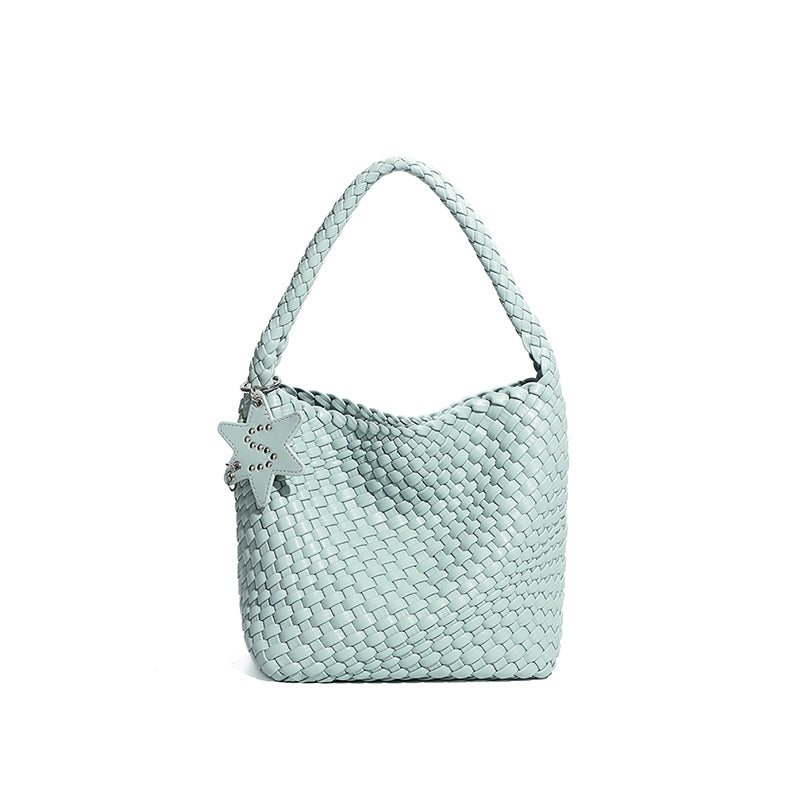 New hand-woven genuine leather texture tote bag large capacity hand-held mother-and-child bag underarm bag shoulder bag for women