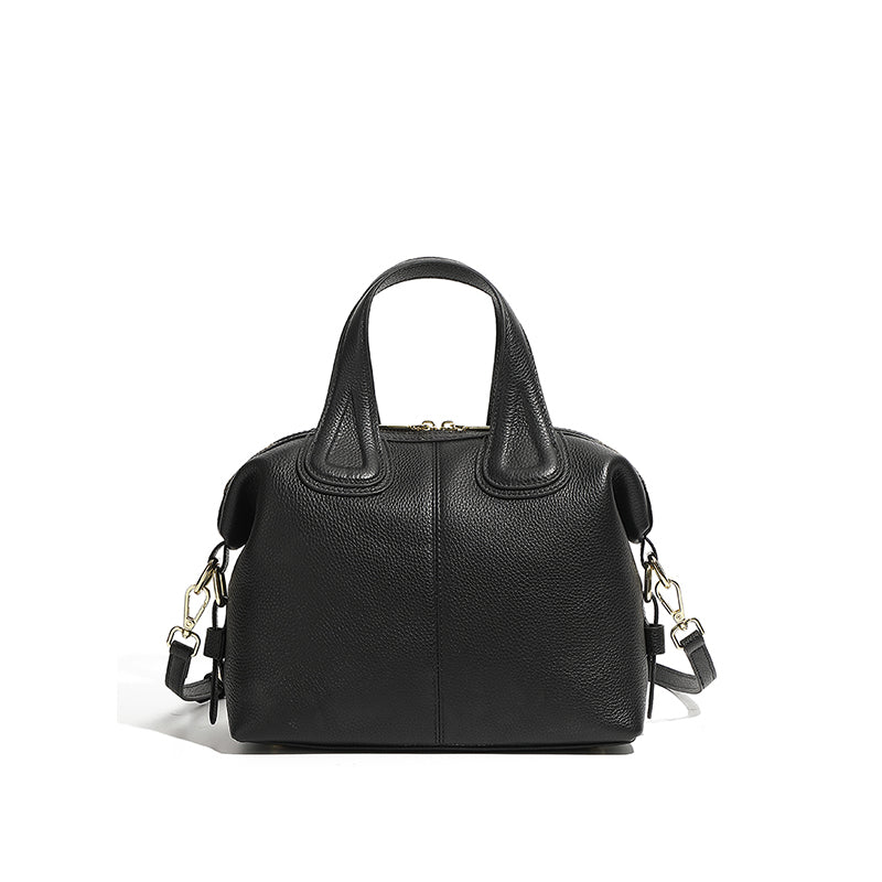 Genuine leather handbag fashionable top layer cowhide Boston bag versatile soft leather crossbody bag ladies bag