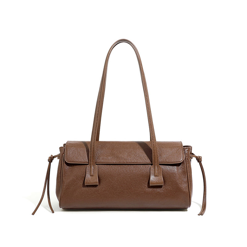 Vegetable Tanned Underarm Bag Baguette Bag