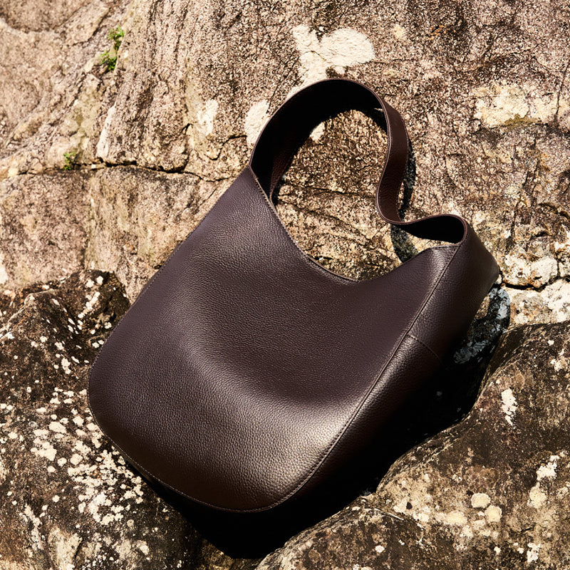 Top layer cowhide tote bag advanced simple large capacity genuine leather commuter crescent bag high quality shoulder handbag women's bag