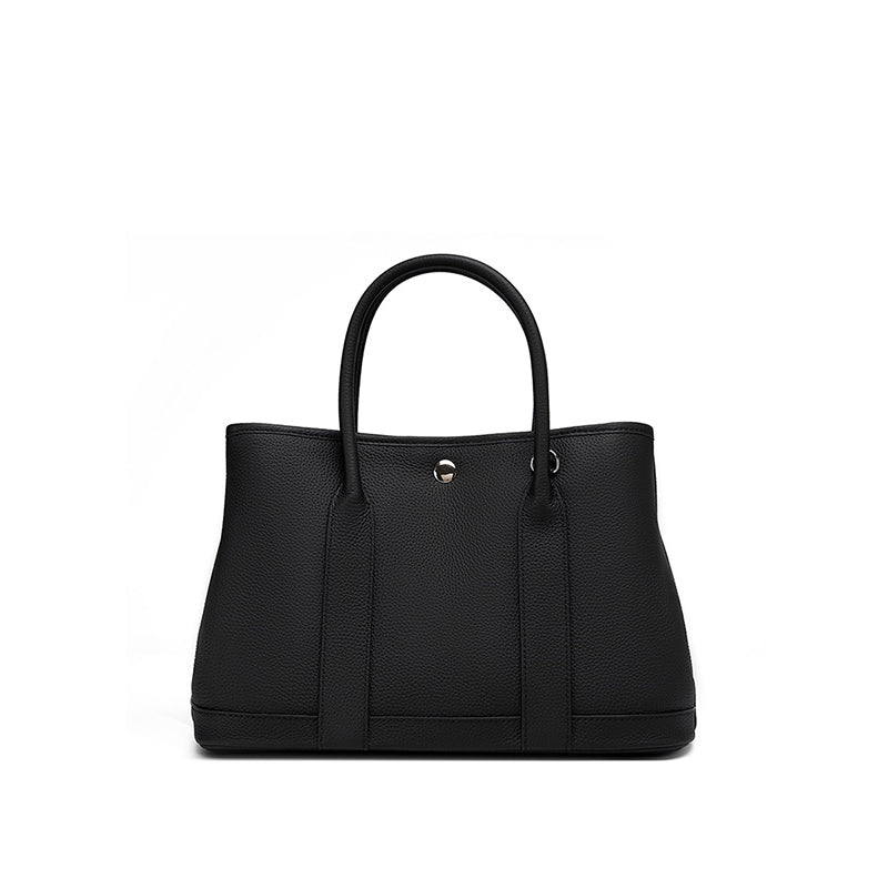 Genuine leather one-shoulder crossbody tote bag versatile handbag shopping bag bucket bag