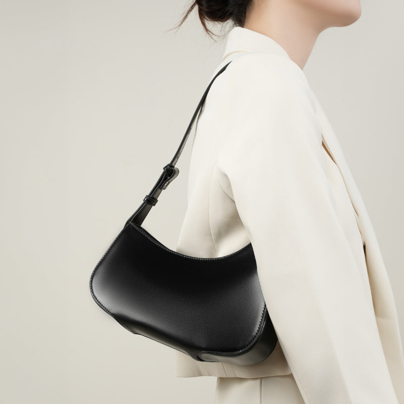 Minimalist half-moon bag shoulder underarm bag handbag