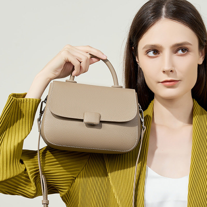 Simple handbag shoulder crossbody saddle bag