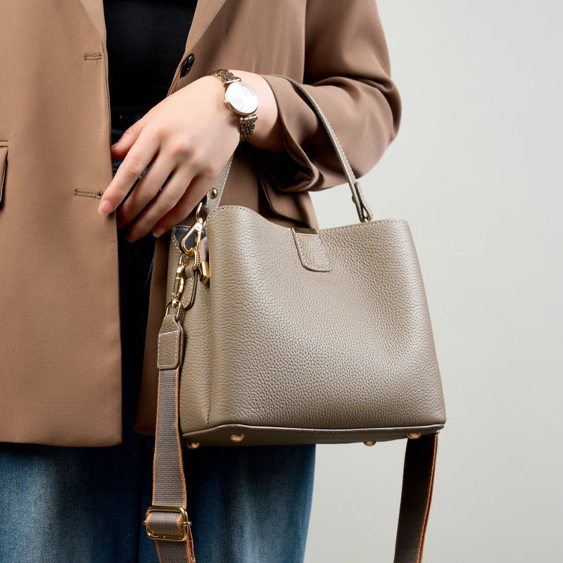 Bucket bag shoulder bag messenger bag handbag