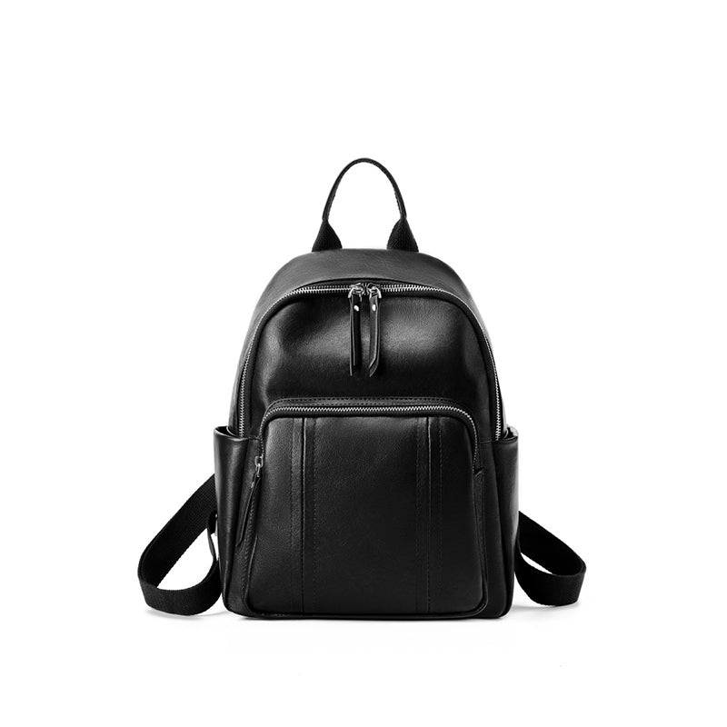 Top layer vegetable tanned cowhide backpack