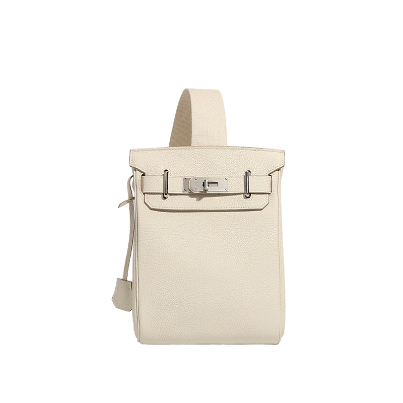 TOGO first layer leather Kelly bag crossbody chest bag men and women fashionable genuine leather shoulder crossbody bag