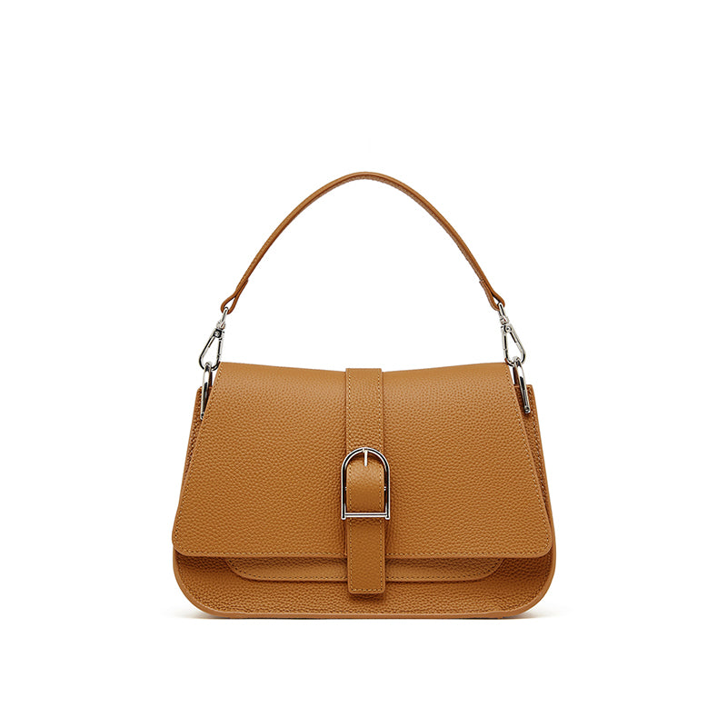 Genuine leather handbags women's bags mom bags ladies versatile simple messenger bags saddle bags