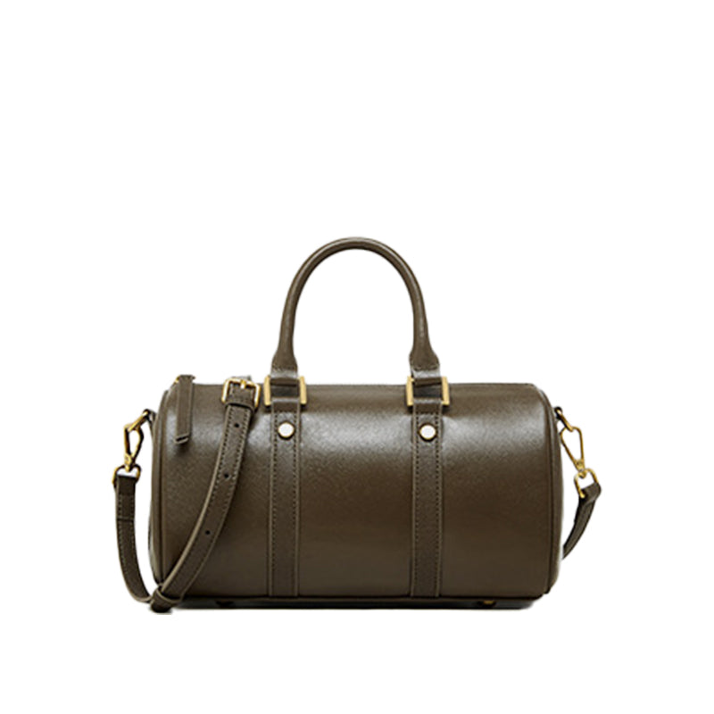 Maillard Vintage Handbag Boston Bag Vegetable Tanned Shoulder Bag