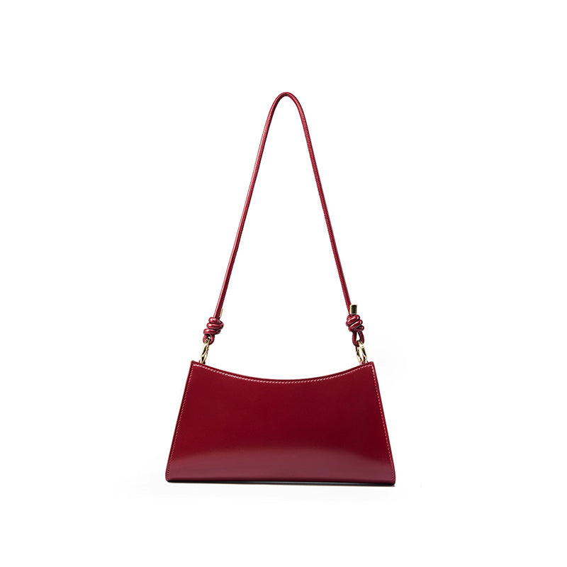 Genuine leather French underarm bag, single shoulder bag, light luxury high-end women's bag