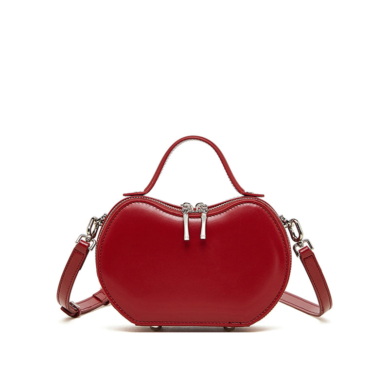 Genuine leather niche design handbag Apple bag women's versatile underarm bag simple shoulder bag