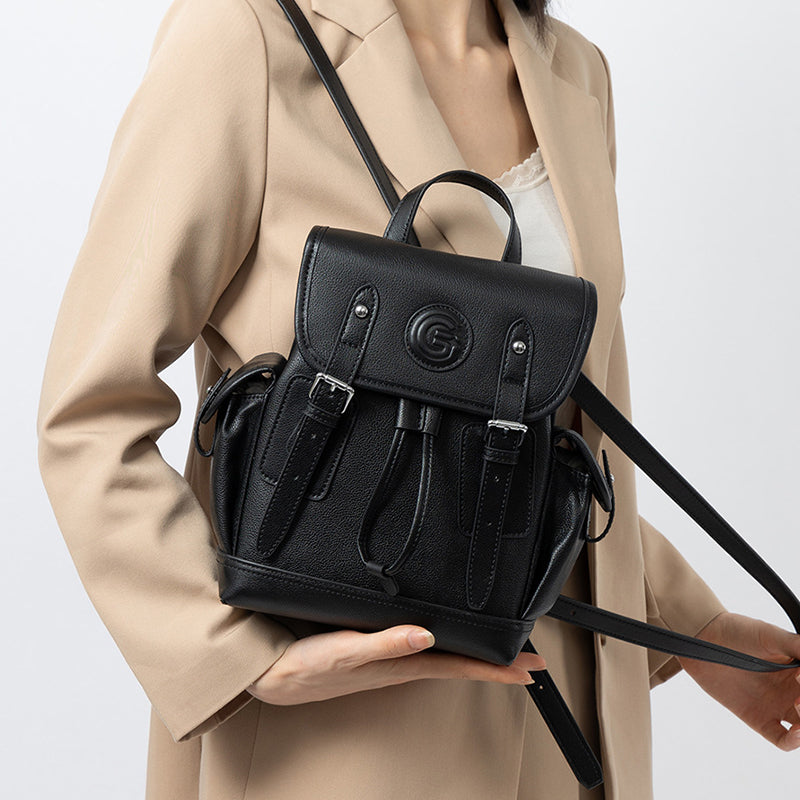 Genuine leather top layer cowhide backpack women's anti-theft storage handbag large capacity travel bag