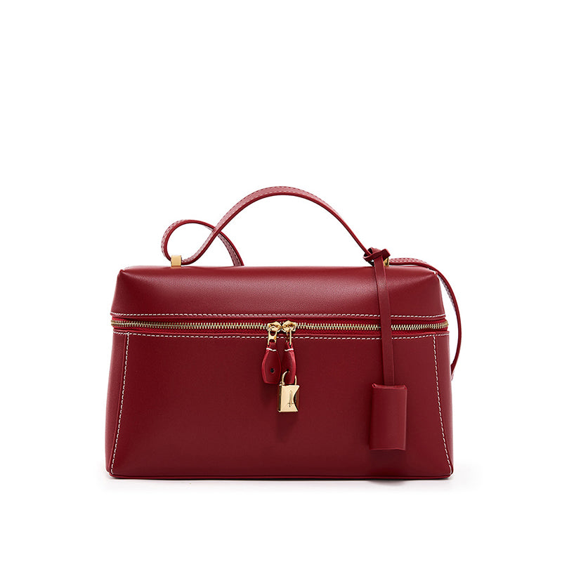 Cowhide handbag commuter fashion genuine leather shoulder crossbody bag elegant temperament women's bag