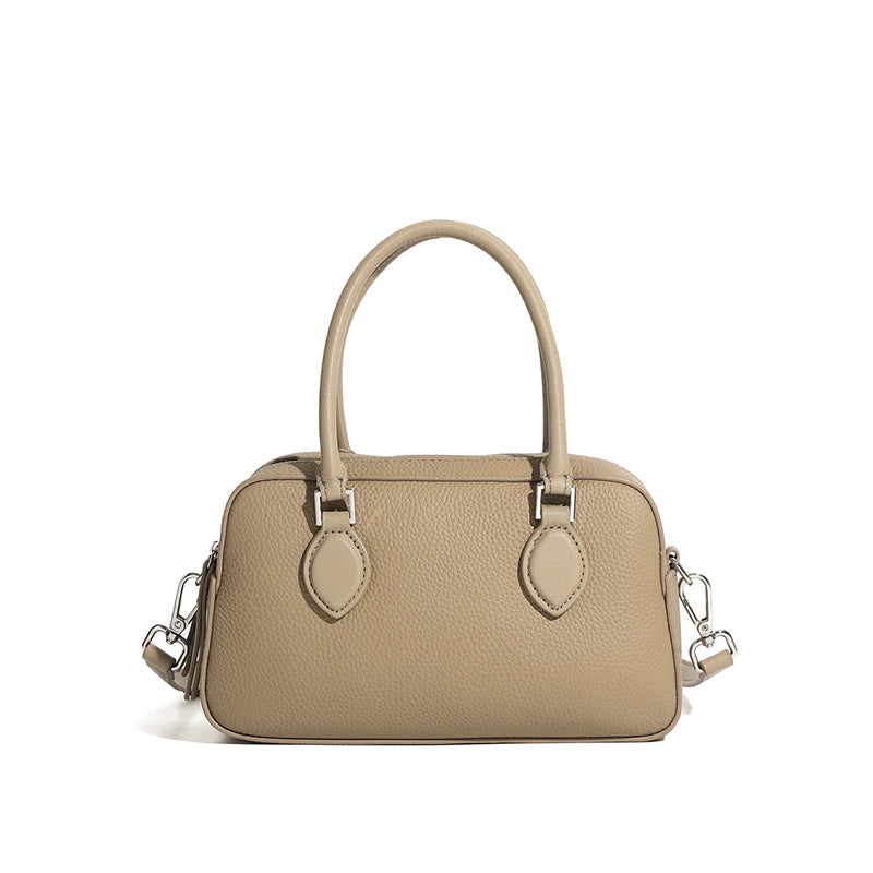 Genuine leather high-end handbag Boston bag mini crossbody shoulder bag pillow bag underarm women's bag
