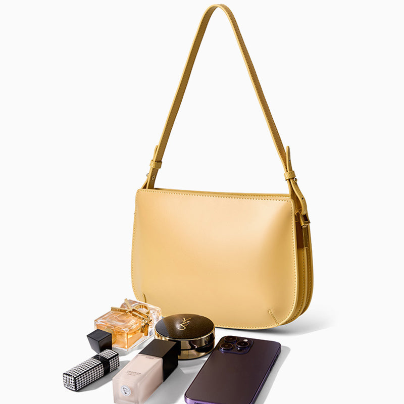 High-grade genuine leather underarm bag cowhide simple and versatile shoulder crossbody handbag