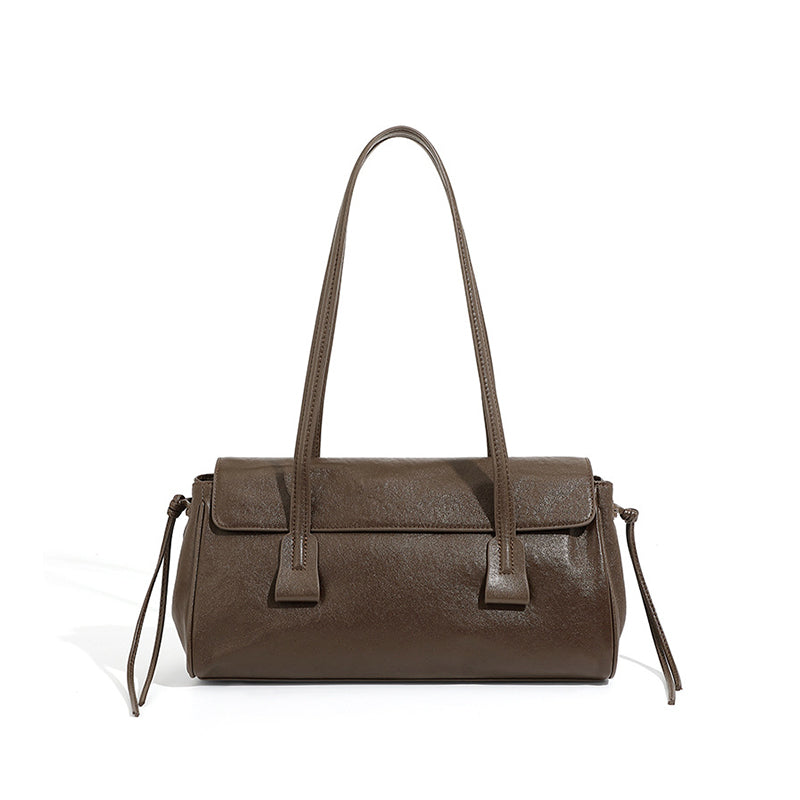 Vegetable Tanned Underarm Bag Baguette Bag
