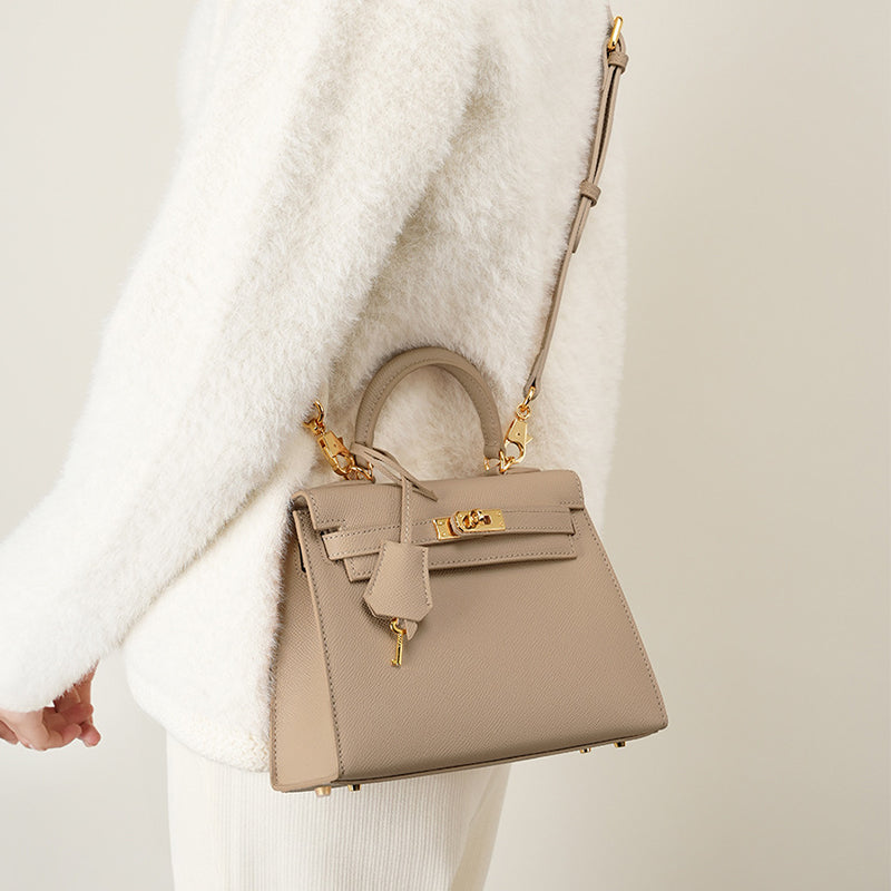 Fashion Cowhide Kelly Crossbody Handbag
