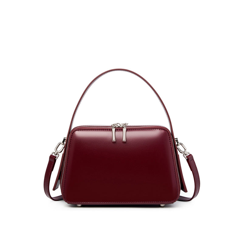 Niche design genuine leather shoulder bag handbag versatile women's bag minimalist design texture practical crossbody bag