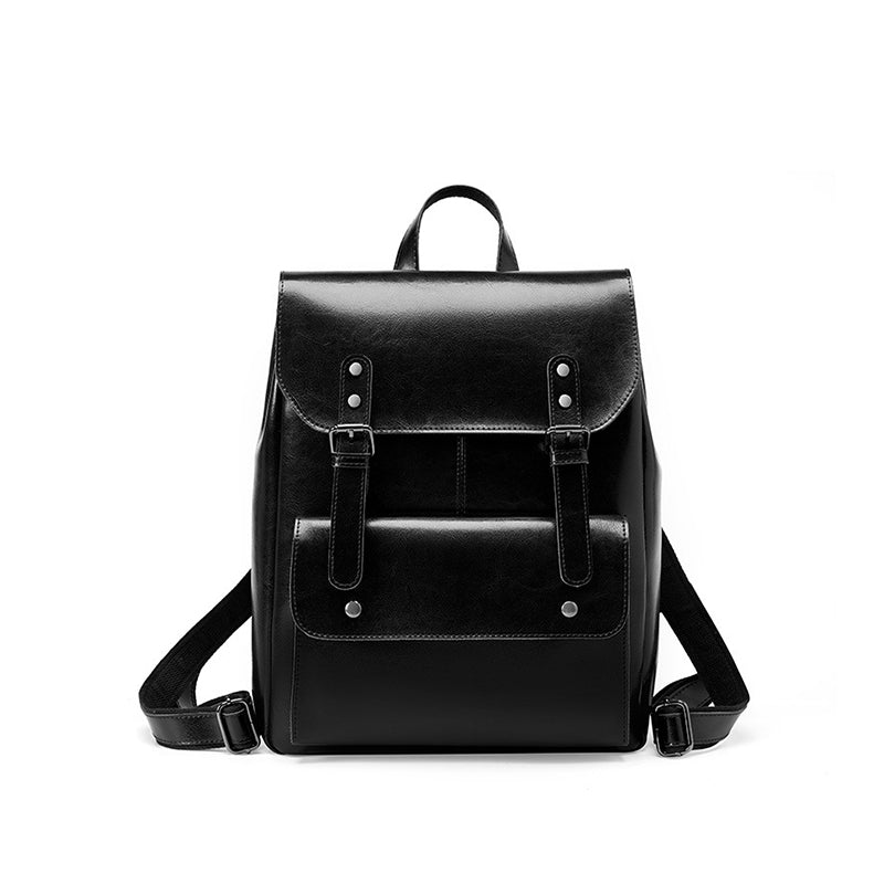Genuine leather wear-resistant backpack
