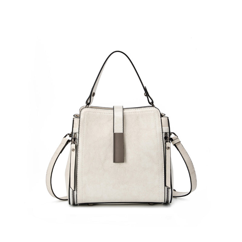 Genuine leather shoulder bag messenger bag ladies versatile large capacity fashion handbag simple women's bag