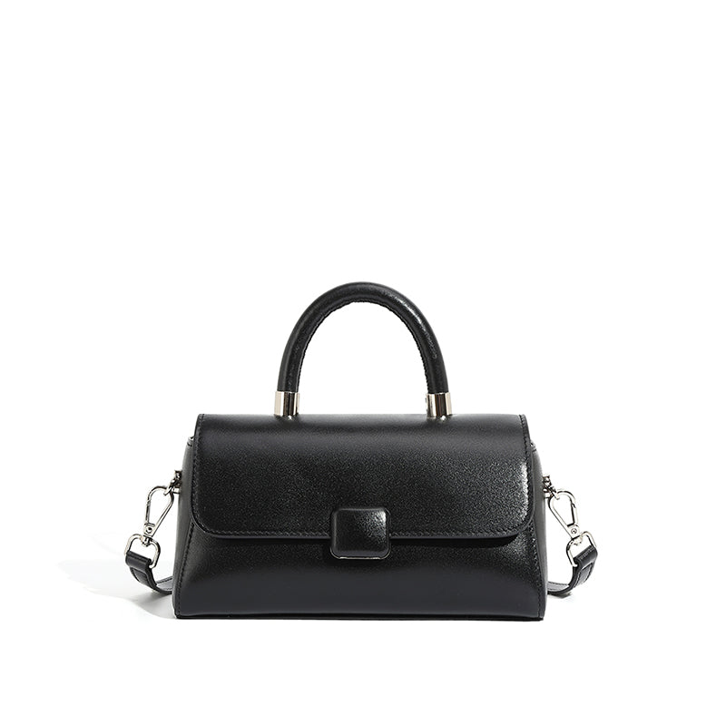 Genuine leather handbag light luxury niche high-end shoulder messenger bag light and versatile women's bag