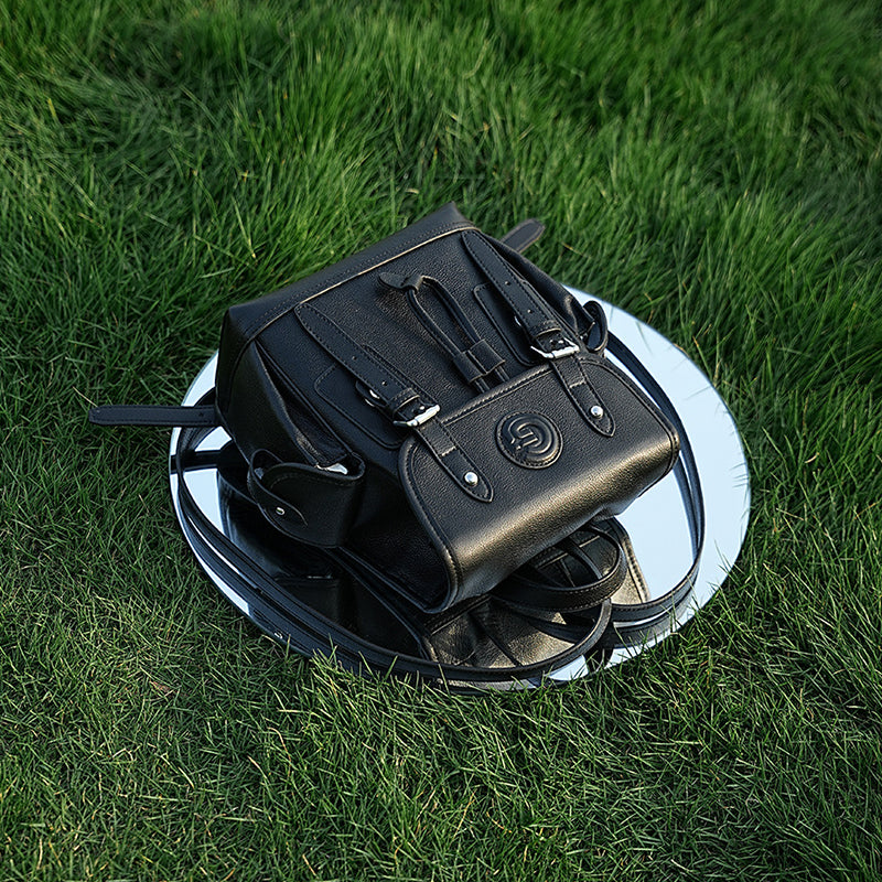 Genuine leather top layer cowhide backpack women's anti-theft storage handbag large capacity travel bag