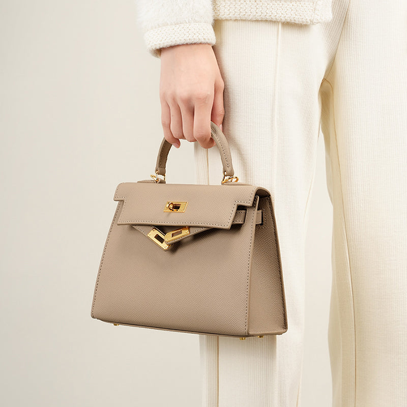 Fashion Cowhide Kelly Crossbody Handbag