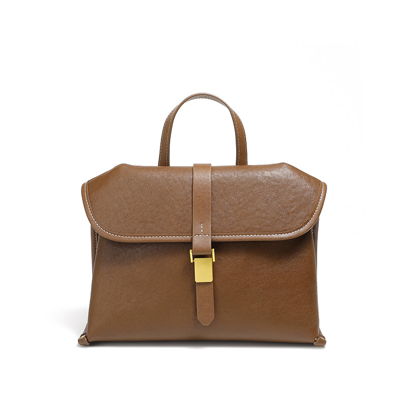 Genuine leather casual handbag handbag versatile women's bag retro messenger bag shoulder crossbody commuter bag