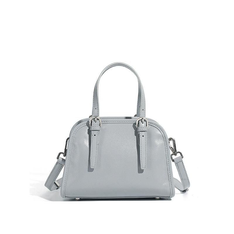 Cowhide handbag bowling bag retro women's bag commuter versatile large capacity shoulder messenger bag