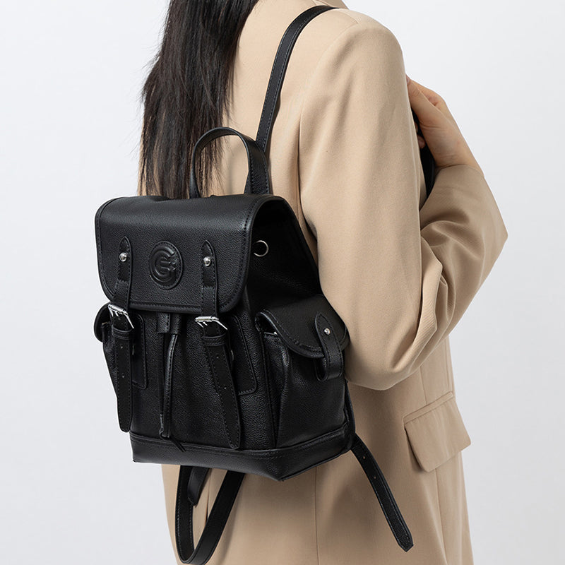 Genuine leather top layer cowhide backpack women's anti-theft storage handbag large capacity travel bag