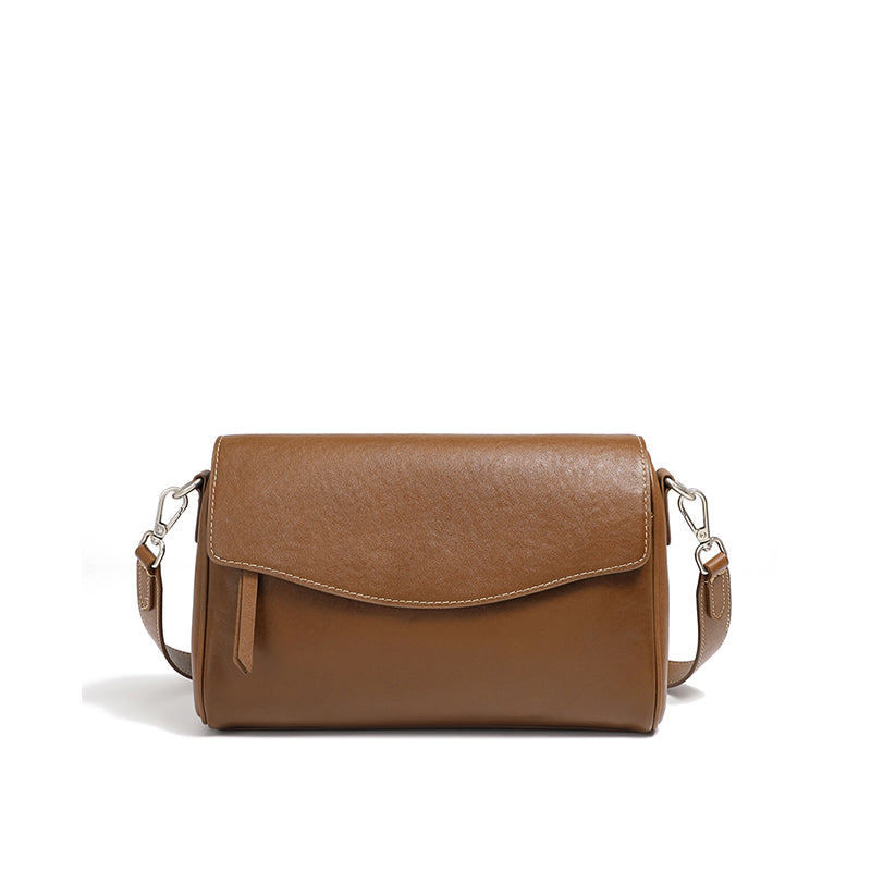 Versatile high-grade genuine leather underarm bag crossbody large capacity women's bag single shoulder pillow bag bags