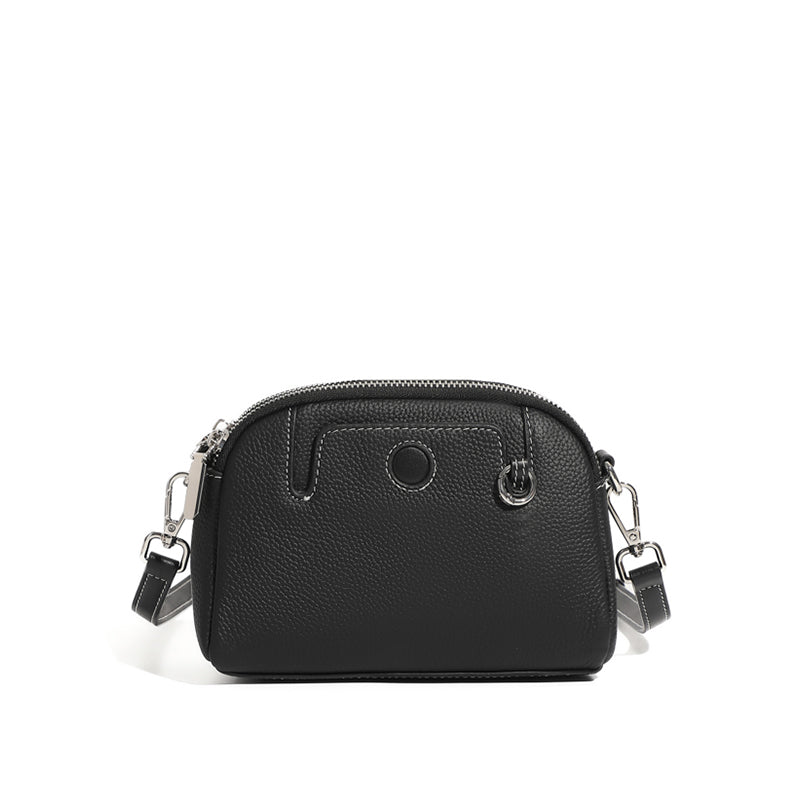 Genuine leather women's bag fashionable mini shoulder bag coin purse first layer cowhide versatile crossbody women's bag