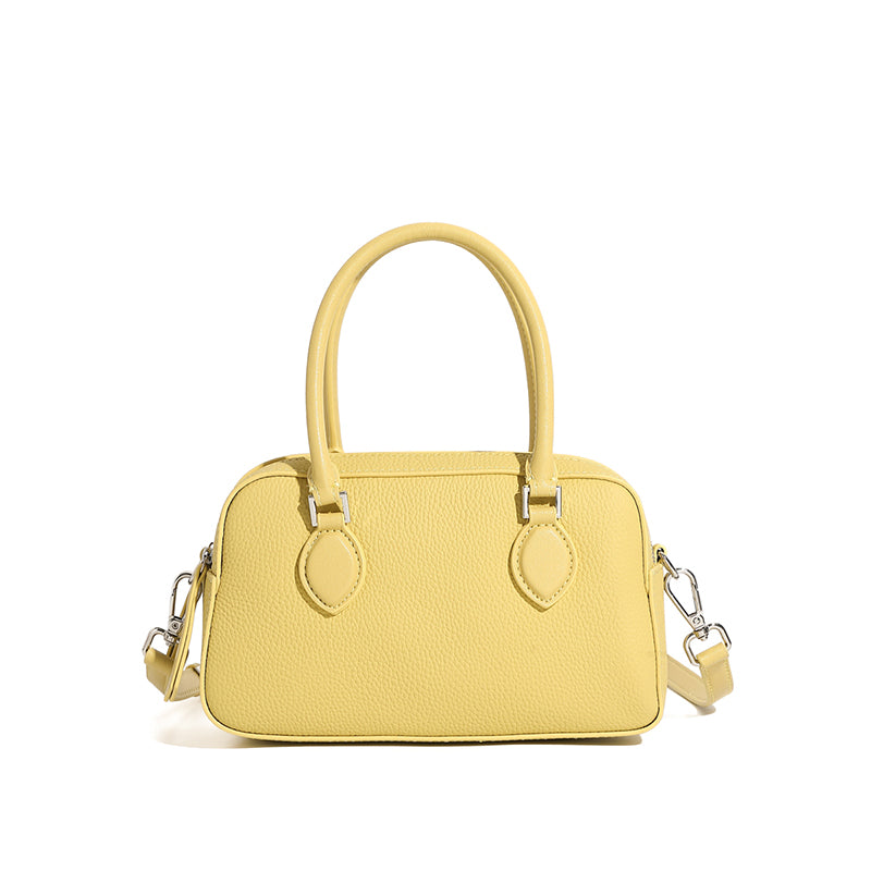 Genuine leather high-end handbag Boston bag mini crossbody shoulder bag pillow bag underarm women's bag