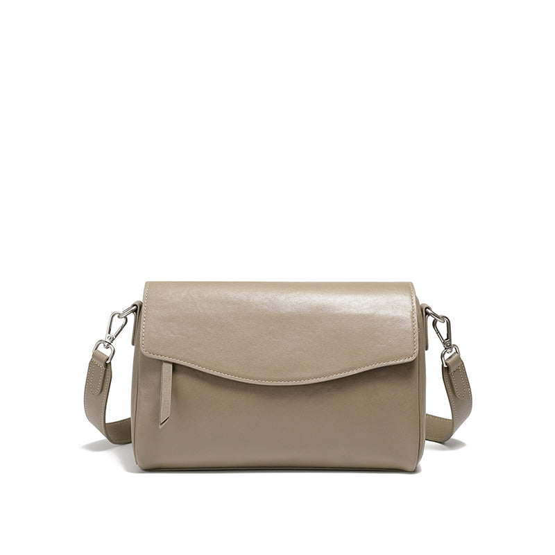 Versatile high-grade genuine leather underarm bag crossbody large capacity women's bag single shoulder pillow bag bags
