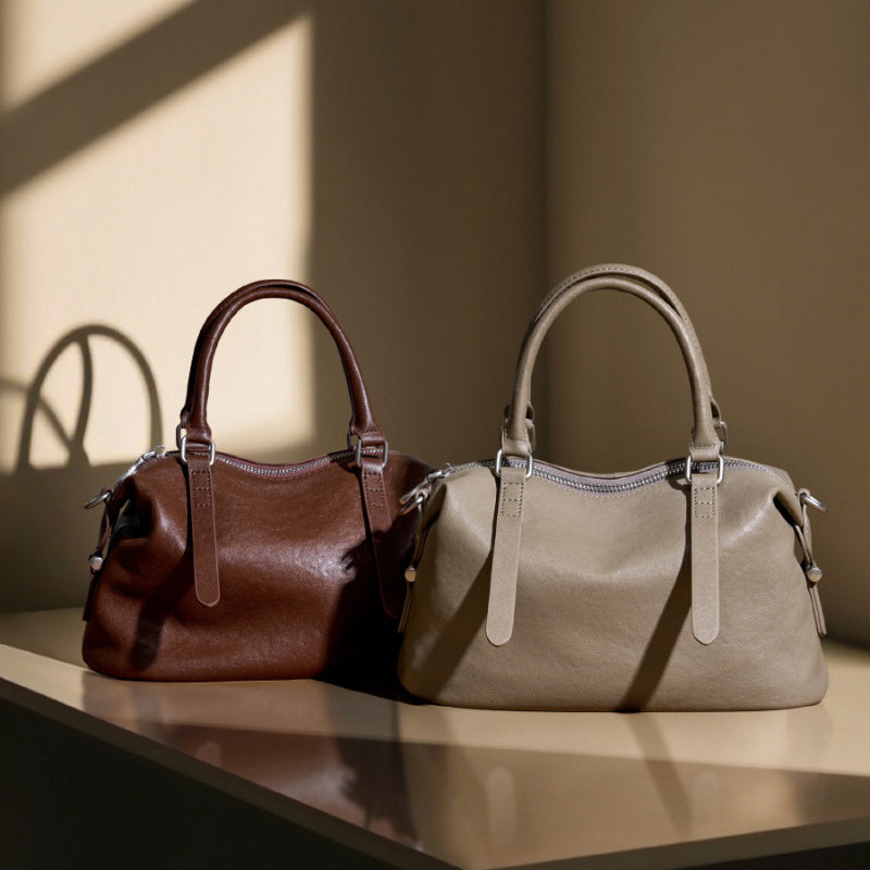 First layer vegetable tanned cowhide handbag genuine leather fashion retro versatile shoulder crossbody bag