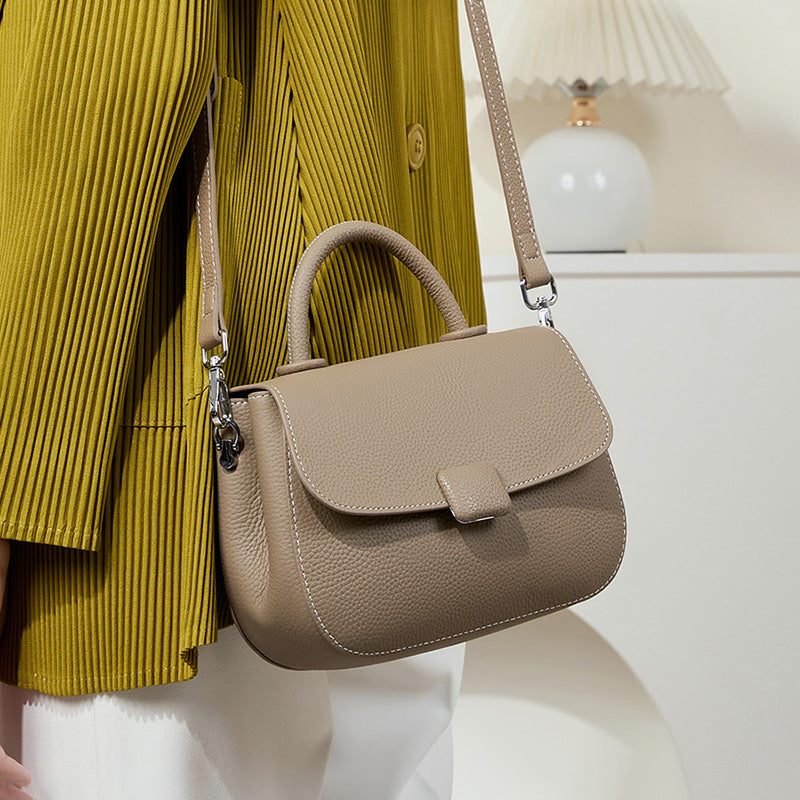 Simple handbag shoulder crossbody saddle bag
