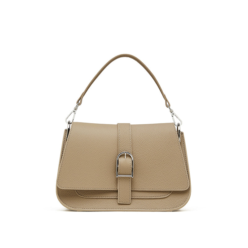 Genuine leather handbags women's bags mom bags ladies versatile simple messenger bags saddle bags