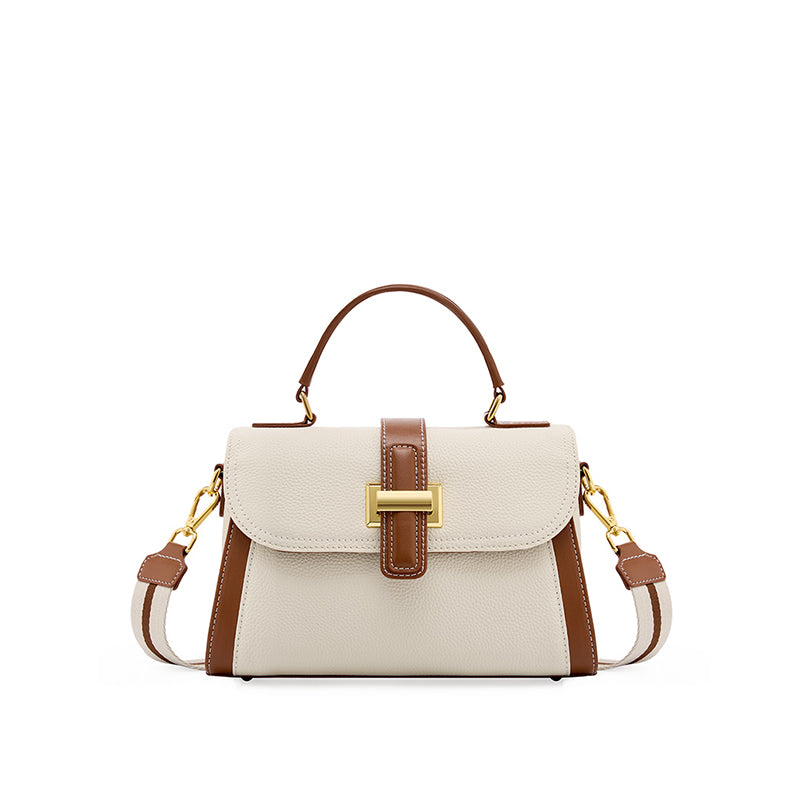 Top-grain cowhide high-quality texture fashion handbag light luxury shoulder messenger bag