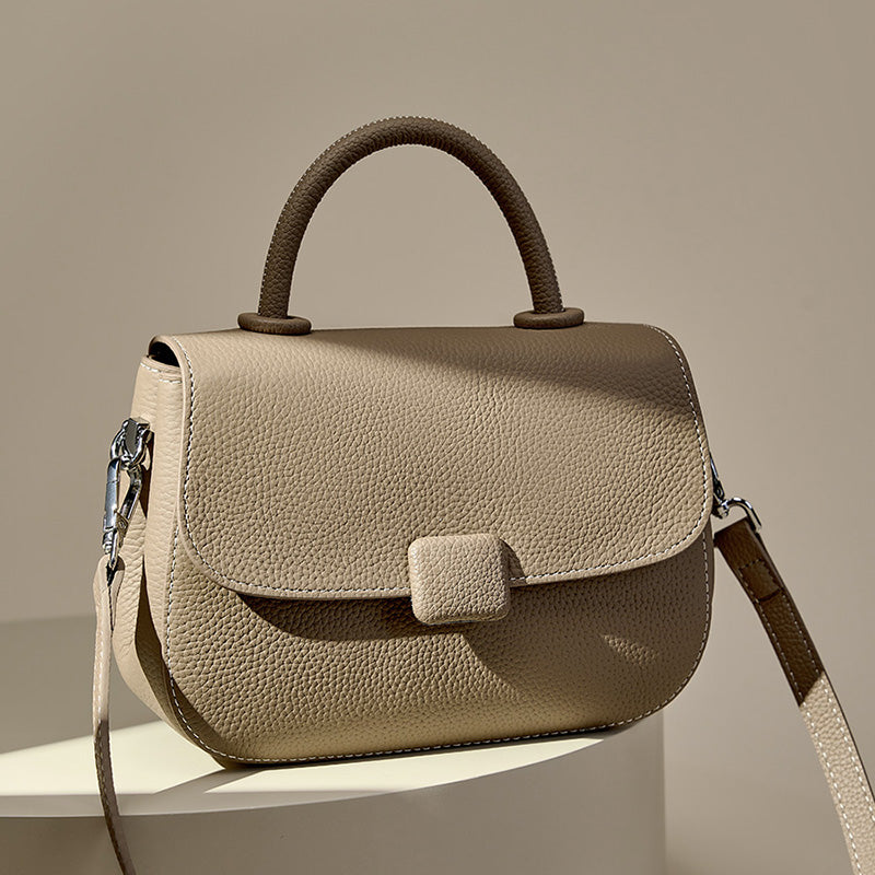 Simple handbag shoulder crossbody saddle bag
