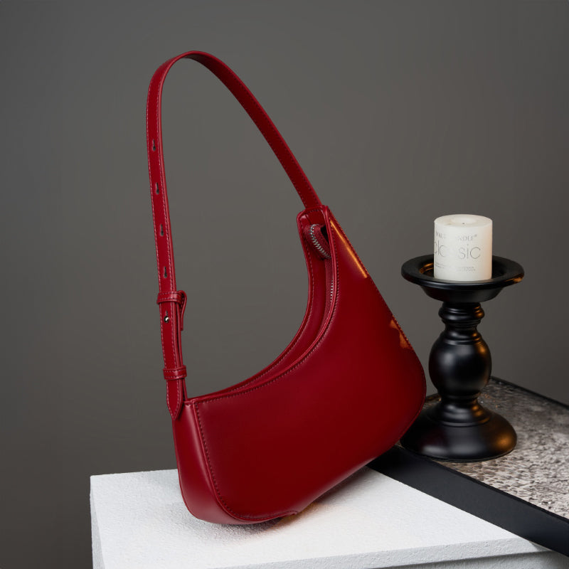 Minimalist half-moon bag shoulder underarm bag handbag
