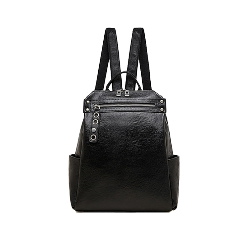 Top layer vegetable tanned cowhide backpack