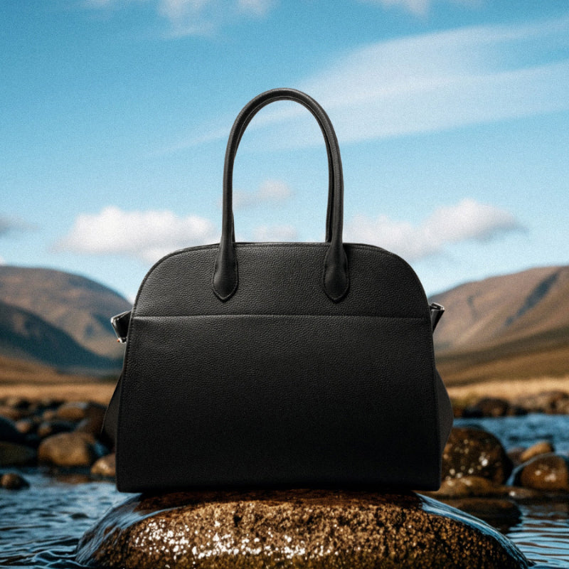 TOGO first layer cowhide tote bag genuine leather large capacity light luxury niche handbag