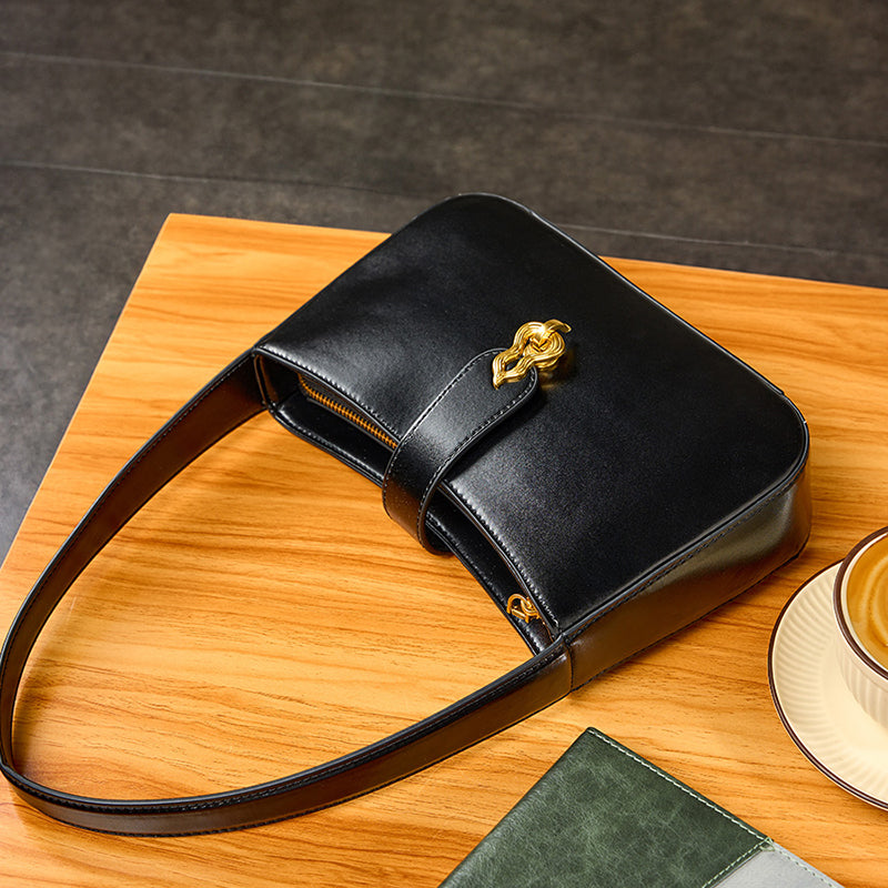 Genuine leather niche high-quality texture underarm bag daily versatile shoulder bag