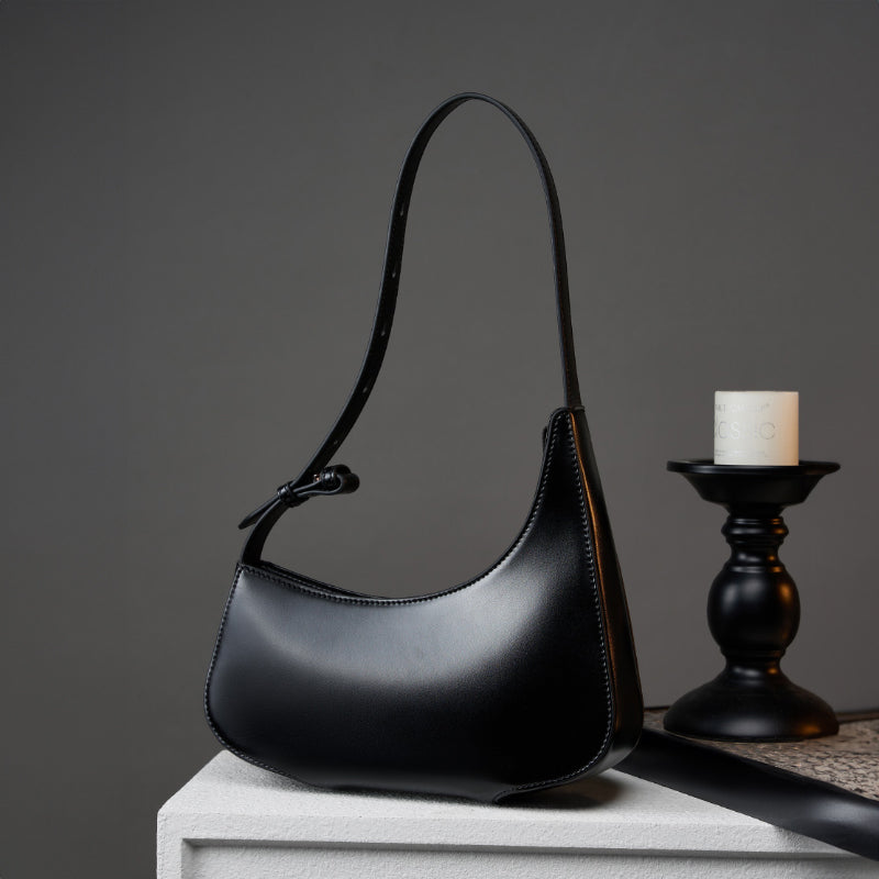 Minimalist half-moon bag shoulder underarm bag handbag