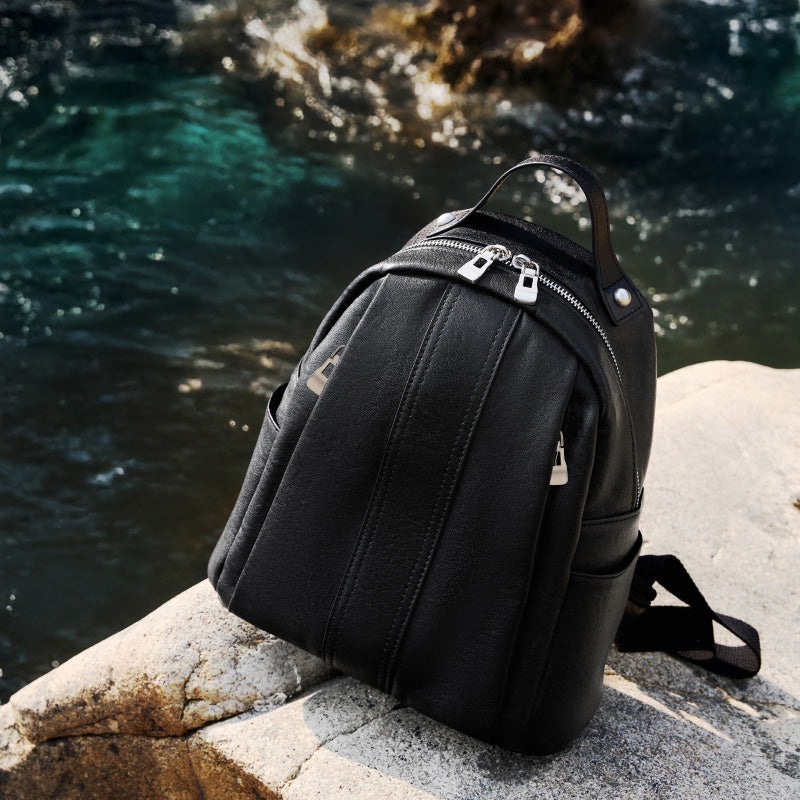 Top layer cowhide backpack soft leather backpack