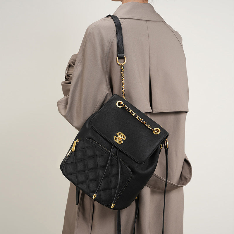 Chanel style chain backpack