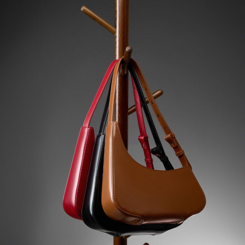 Minimalist half-moon bag shoulder underarm bag handbag