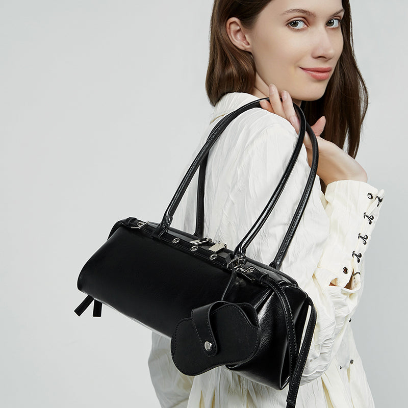Retro motorcycle style cool baguette bag